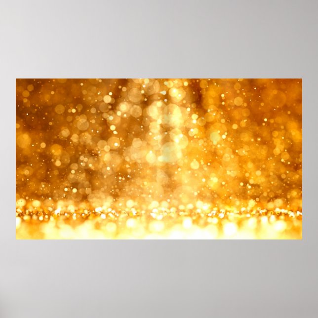Affiche Beautiful luxury golden red glitter background. (Devant)