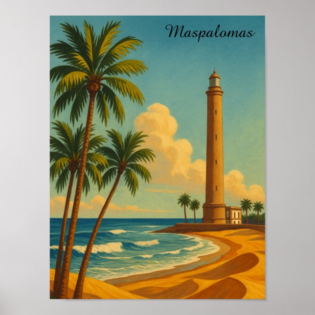 Affiche Beautiful Maspalomas Meloneras Beach Gran Canaria (Devant)