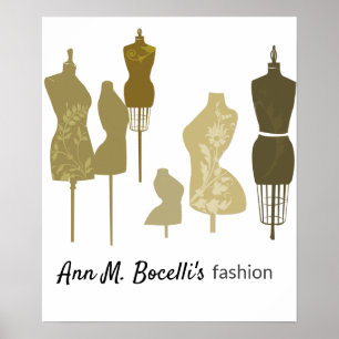 Affiche Beautify Your Craft Sewroom Vintage Mannequin