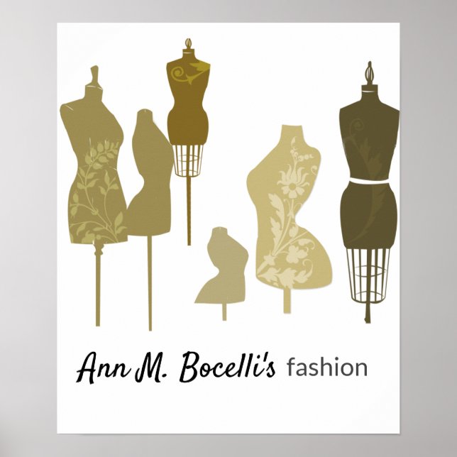 Affiche Beautify Your Craft Sewroom Vintage Mannequin (Devant)