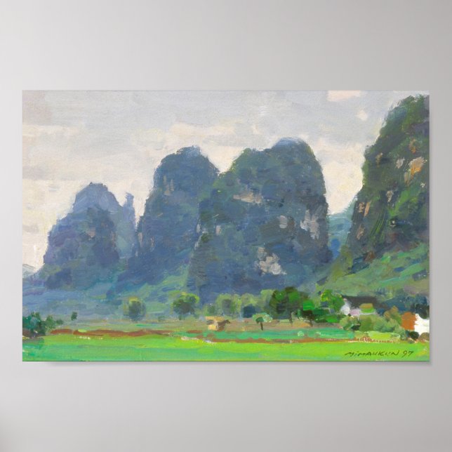 Affiche Beaux-Arts Yangshuo dans l'affiche du printemps (Devant)