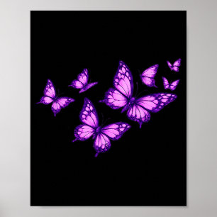 Affiche Beaux Papillons Amoureux Papillon Rose Violette