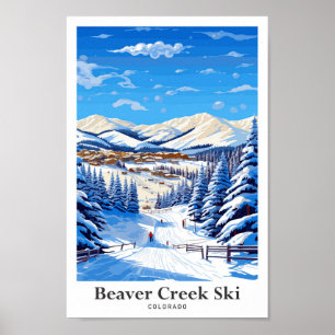 Affiche Beaver Creek Ski Colorado Voyage Vintage