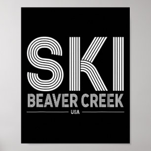 Affiche Beaver Creek Station de ski Usa Rocky Mountains Am