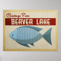 Beaver Lake Blue Fish Vintage voyage