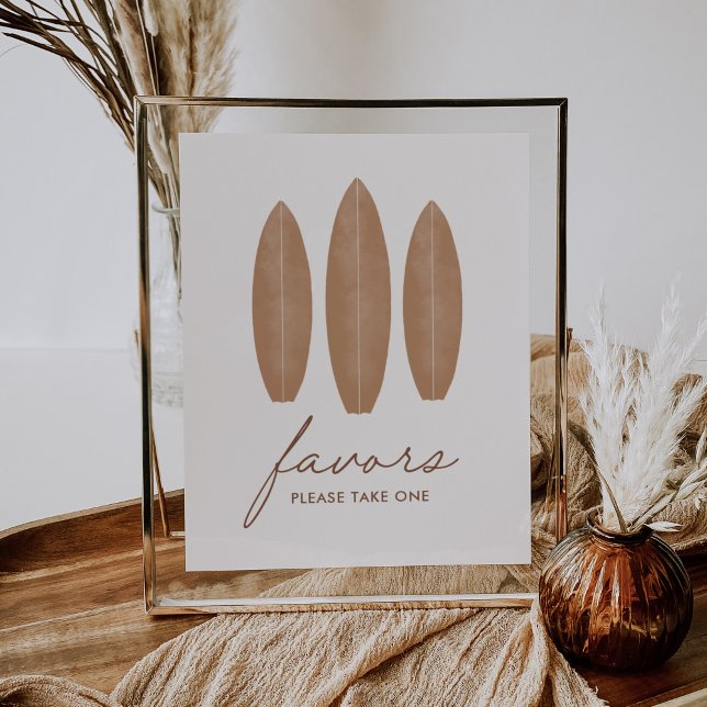 Affiche Bébé à bord Surfboard Baby shower Faveurs Signer (Créateur téléchargé)