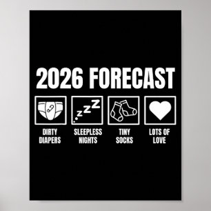 Affiche Bébé à venir bientôt 2026 Annonce de grossesse Pré