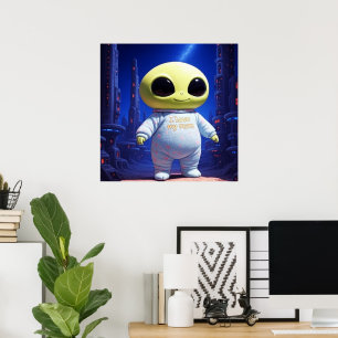 Affiche Bébé Alien IA Alien