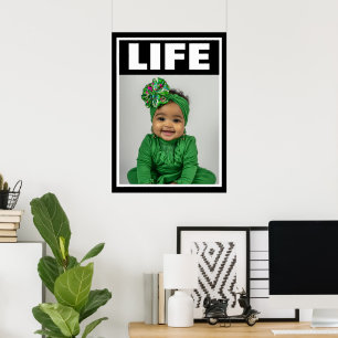 Affiche Bébé anti-avortement Magnifique Bébé Fille Noire S