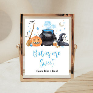 Affiche Bébé Bleu est en Route Signe Bébés sont Mignons