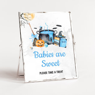 Affiche Bébé Bleu se Prépare Bébés Sorcières sont Mignons
