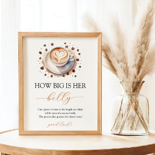 Affiche Bébé brasse Baby shower café Signal ventre