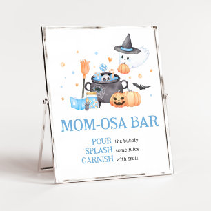 Affiche Bébé brasse Bleu Halloween Maman Osa Bar