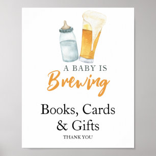 Affiche Bébé brasse de la bière Livres Cartes & Cadeaux