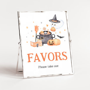 Affiche Bébé brasse Orange Halloween Faveurs