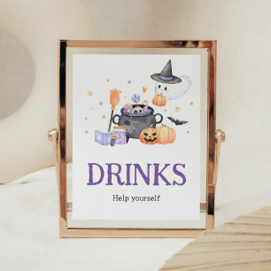 Affiche Bébé brasse Purple Halloween Boissons