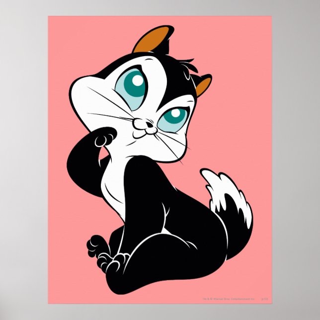 Affiche Bébé chatte adorable Kitty (Devant)