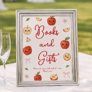 Affiche Bébé Chéri Cadeaux et Livres pour Baby Shower