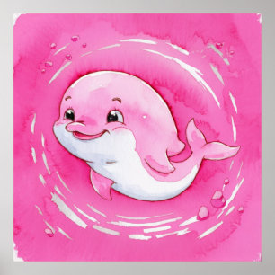 Affiche Bébé Dauphin