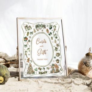 Affiche Bébé d'hiver Il fait froid Cartes et Cadeaux extér