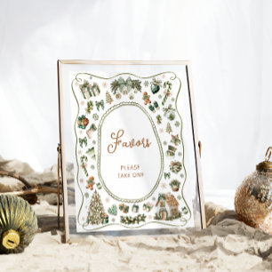 Affiche Bébé d'hiver Il fait froid dehors Baby shower Fave