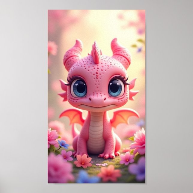 Affiche Bébé Dragon (Devant)