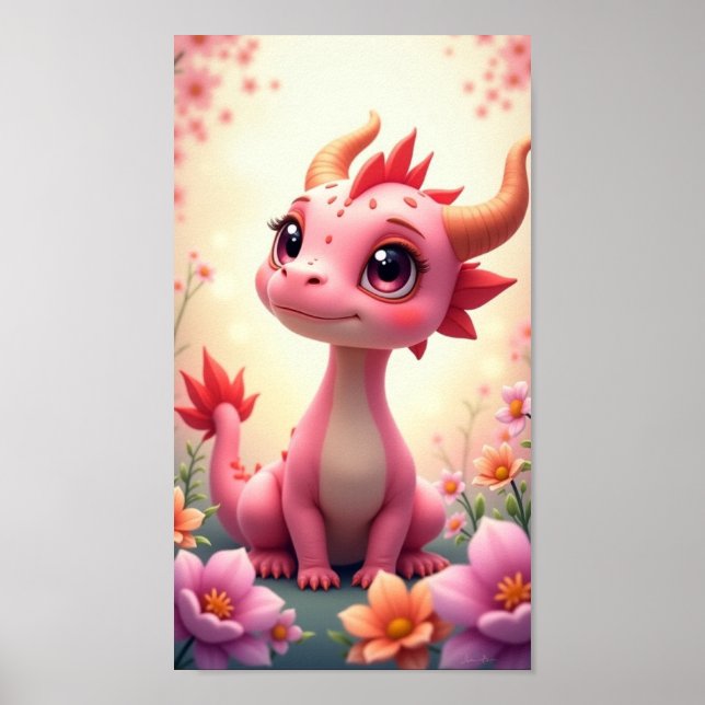 Affiche Bébé Dragon (Devant)