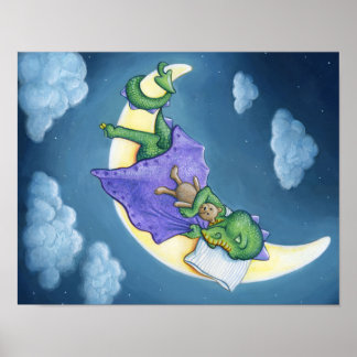 Affiche Bébé Dragon en Rêve