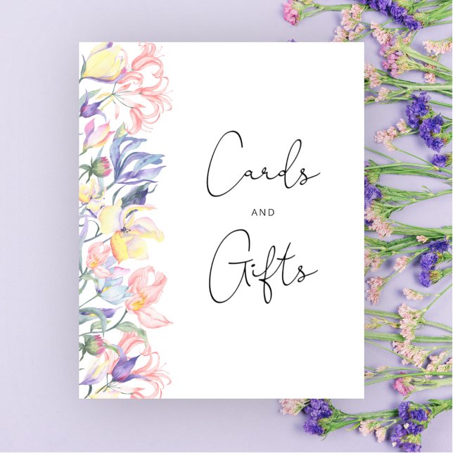 Affiche Bébé en fleur baby shower Cartes et cadeaux (Créateur téléchargé)