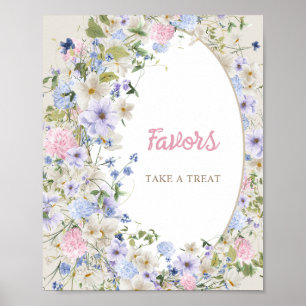 Affiche Bébé en fleur boho Fleur sauvage arche rustique FA
