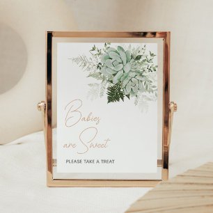 Affiche Bébé en fleur Les bébés succulents sont doux