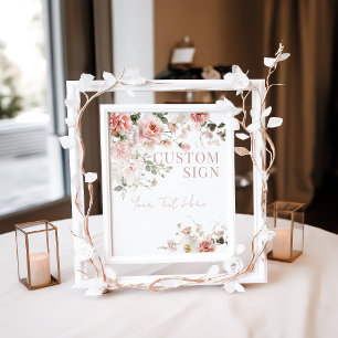 Affiche Bébé en Fleur Roses Roses Roses Roses Roses Fille