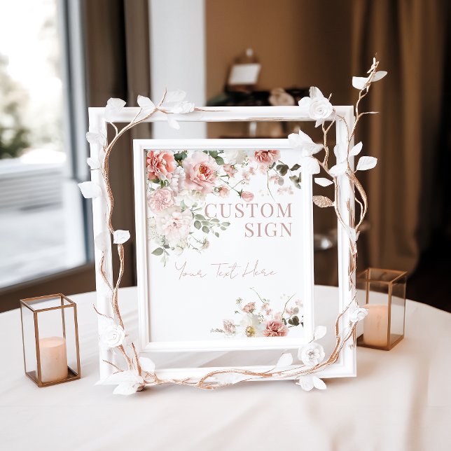 Affiche Bébé en Fleur Roses Roses Roses Roses Roses Fille  (Créateur téléchargé)