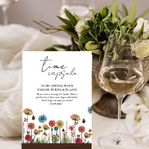 Affiche Bébé en fleur sauvage bébé Temps Capsule Signal