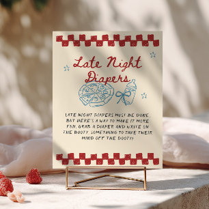Affiche Bébé en livraison spéciale : Couches de nuit Baby