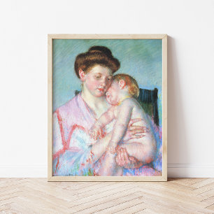 Affiche Bébé endormi   Mary Cassatt