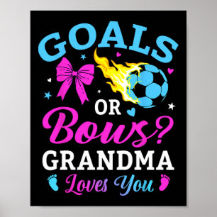 Affiche Bébé Fille ou Garçon Grand-mère T'aime Football Ré
