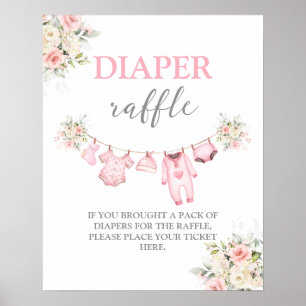 Affiche Bébé Fille Vêtements Papier à café Signe de trèfle