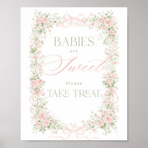 Affiche Bébé Fleur de Bow en Fleur Fille Momosa Délice Suc