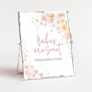 Affiche Bébé Fleur Sauvage en Fleur Bébés sont Mignons