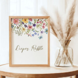 Affiche Bébé Fleur Sauvage en Fleur Cadeau Baby Shower Dia