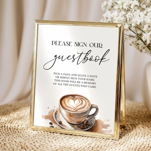 Affiche Bébé Guestbook Est En Train De Préparer Le Café Ba (Créateur téléchargé)