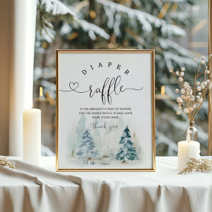 Affiche Bébé il fait froid à l'extérieur de la tombola de