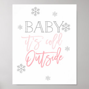 Affiche Bébé Il fait froid dehors   Parties scintillant ar