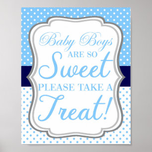 Affiche Bébé Les Garçons Sont Si Doux Candy Buffet Signal