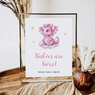 Affiche Bébé mignon Dragon Les bébés sont doux