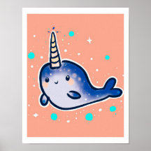 Bébé Narwhal Art Imprimer Pour Enfants Et Pépinièr
