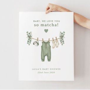 Affiche Bébé, on t'aime tellement Matcha ! Bienvenue à la