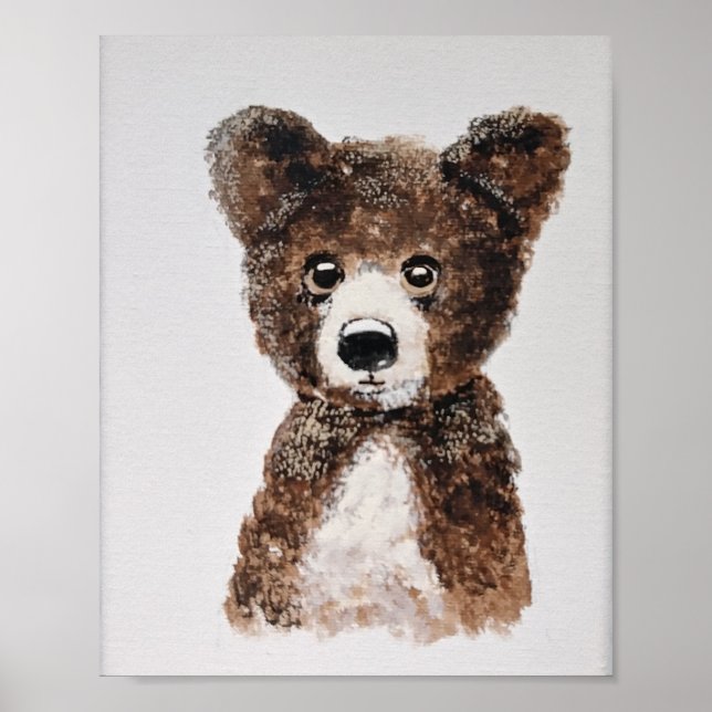 Affiche Bébé ourson (Devant)