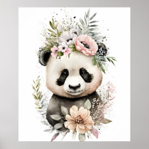 Affiche Bébé Panda Ours